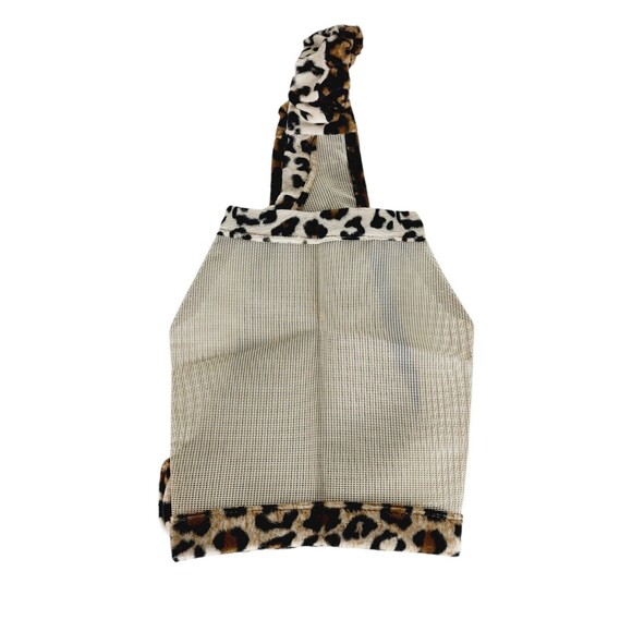 Vintage Hillbilly Horsewear Venus Fly Mask Cheetah Leopard Print Mesh Mask NEW - Picture 2 of 9